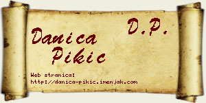 Danica Pikić vizit kartica